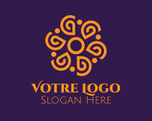 Yoga Center - Indian Mandala Art logo design
