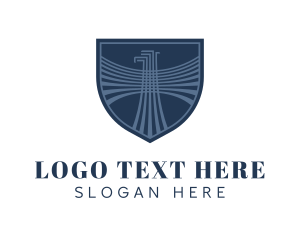 Legal - Modern Eagle Shield logo design