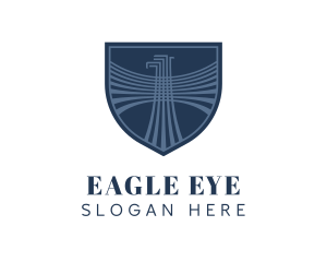 Modern Eagle Shield logo design