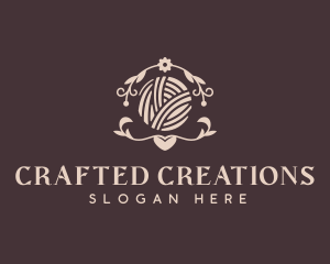 Yarn Weaving Handicraft logo design