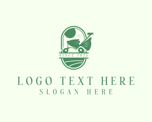 Yard - Landscaping Lawn Mower logo design