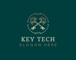 Luxury Real Estate Keys logo design