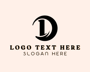 Letter Dk - Swoosh Fashion Boutique Letter D logo design