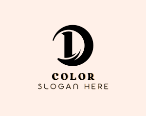 Swoosh Fashion Boutique Letter D Logo