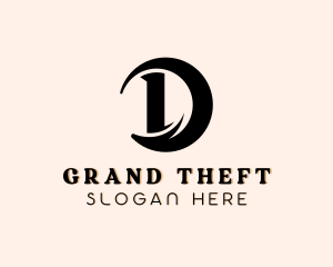 Swoosh Fashion Boutique Letter D Logo