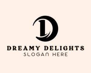 Swoosh Fashion Boutique Letter D logo design