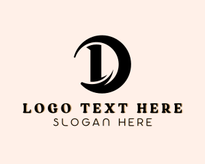 Dressmaker - Swoosh Fashion Boutique Letter D logo design