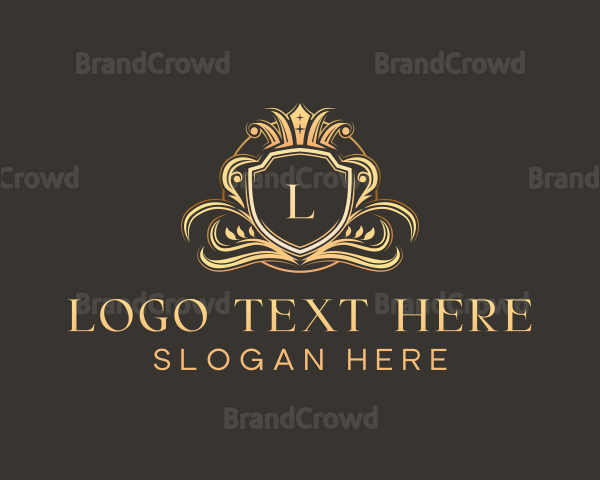 Luxury Shield Crown Logo