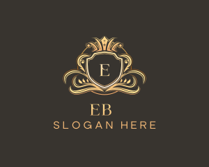 Vintage - Luxury Shield Crown logo design