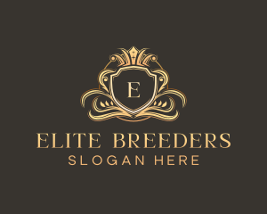 Luxury Shield Crown logo design