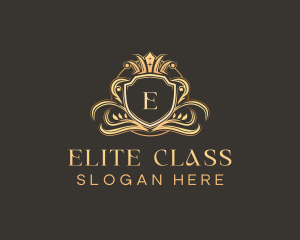 Luxury Shield Crown logo design