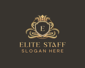 Luxury Shield Crown logo design