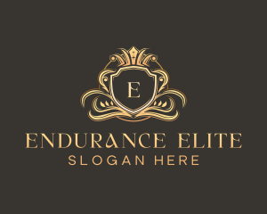 Luxury Shield Crown logo design