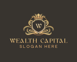 Luxury Shield Crown logo design