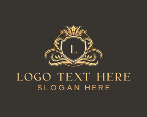 Classic - Luxury Shield Crown logo design