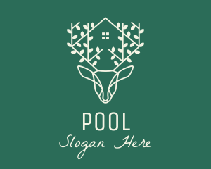 Herb - Nature Deer House logo design