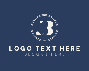 Initial - Professional Business Letter JB logo design