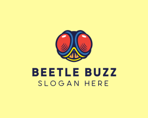 Beetle - Fly Head Insect logo design