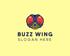 Fly Head Insect logo design