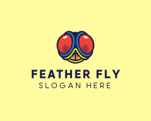 Fly Head Insect logo design