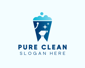 Cleaning Bucket Sprayer logo design