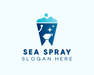 Cleaning Bucket Sprayer logo design