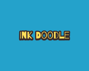 Cartoonish Doodle Style logo design