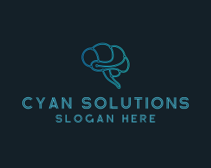 Cyan - Cyber Brain Technology logo design