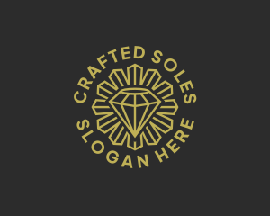 Crystal Diamond Jeweler logo design