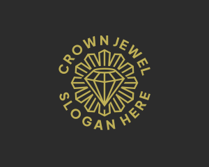 Crystal Diamond Jeweler logo design