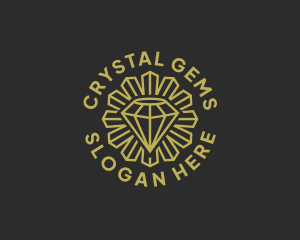 Crystal Diamond Jeweler logo design