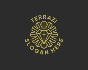 Crystal Diamond Jeweler logo design