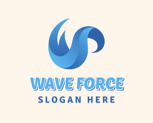 Tsunami - Abstract Water Wave logo design