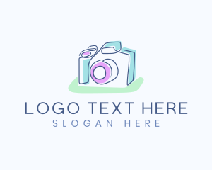 Event Planner - Doodle Photo Camera logo design