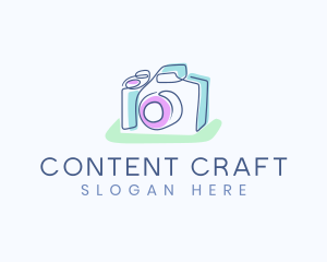 Doodle Photo Camera logo design