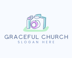 Digicam - Doodle Photo Camera logo design