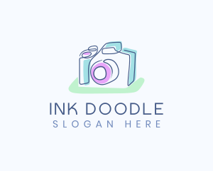 Doodle Photo Camera logo design