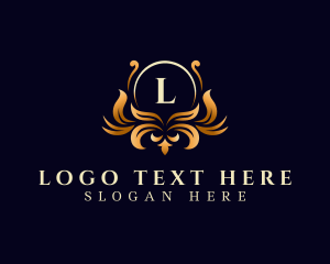 Leaf - Fancy Ornament Decor logo design