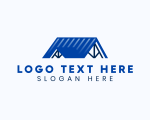 Residential - Roofing Construction Contractor logo design