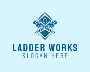 Plumbing Pipe Wrench  logo design