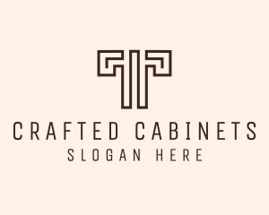 Cabinetry - Minimalist Letter T logo design