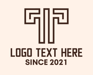 Letter T - Letter T Woodworking logo design