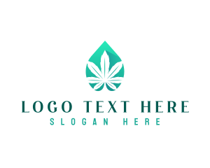 Leaf - Cannabis Marijuana Oil logo design