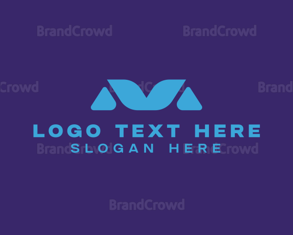 Digital Letter M Logo
