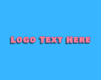 Pop Art Cartoon Wordmark  Logo