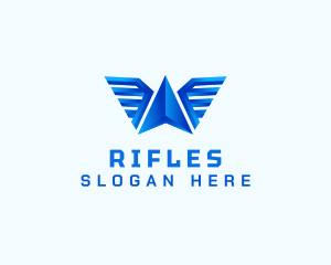 Aviation Wings Letter A Logo
