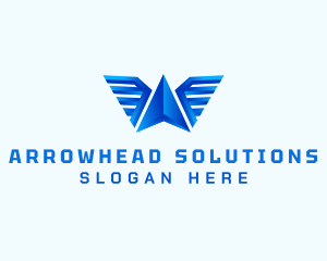 Aviation Wings Letter A logo design