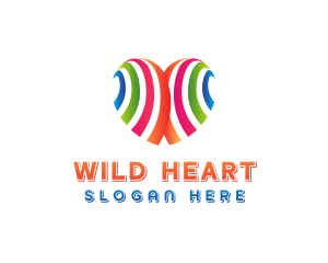 Heart Dating App logo design