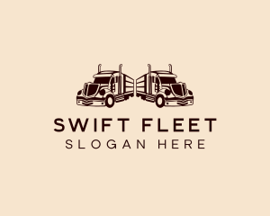 Freight Fleet Trucking logo design