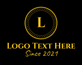 Cryptocurrency - Golden Coin Letter logo design